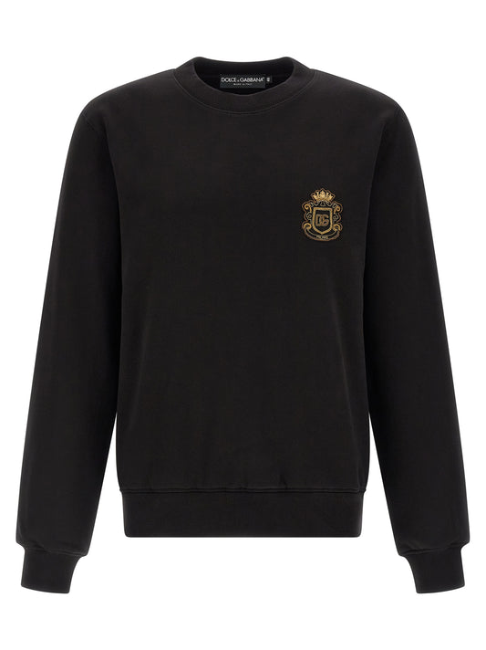 Dolce & Gabbana Heraldic Patch Sweatshirt — Men’s Topwear