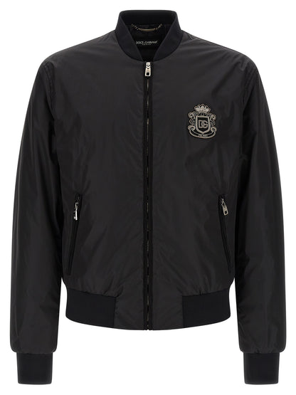 Dolce & Gabbana Bomber Jacket — DG Patch Slim Fit