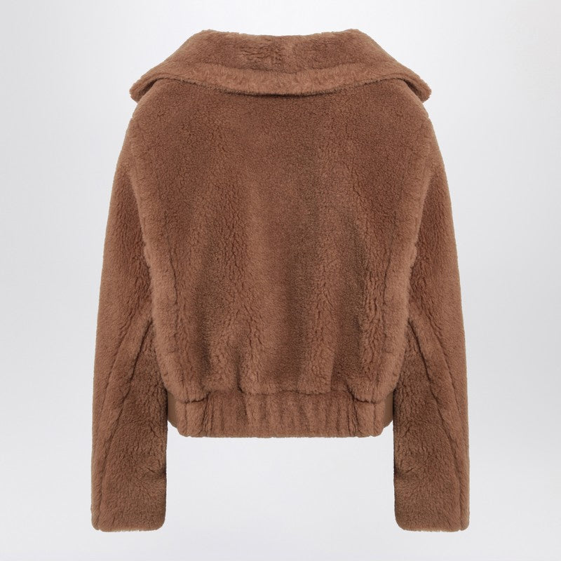 Manteau court camel Max Mara Icon Teddy Bear