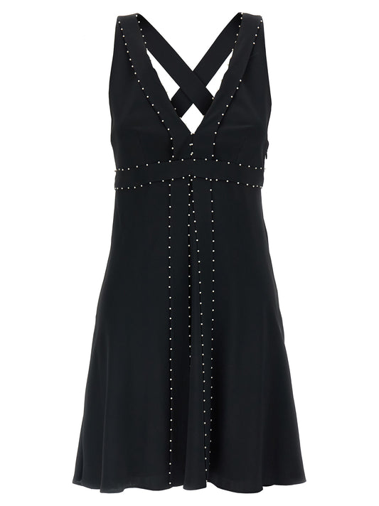 Giovanni Bedin Pearl Dress - Silk Mini Dress (Black)
