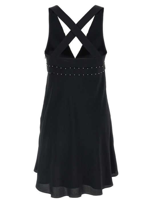 Giovanni Bedin Pearl Dress - Silk Mini Dress (Black)