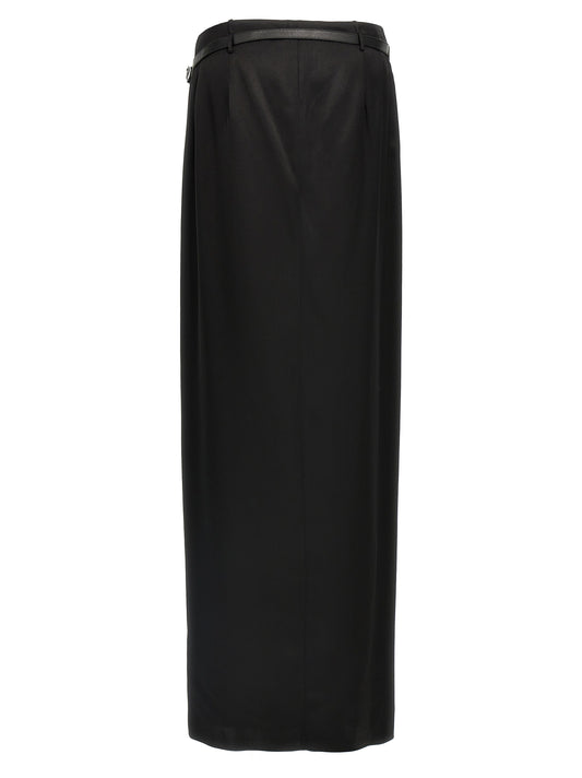 Tom Ford Wrap Skirt — Black Silk Satin, New Arrival