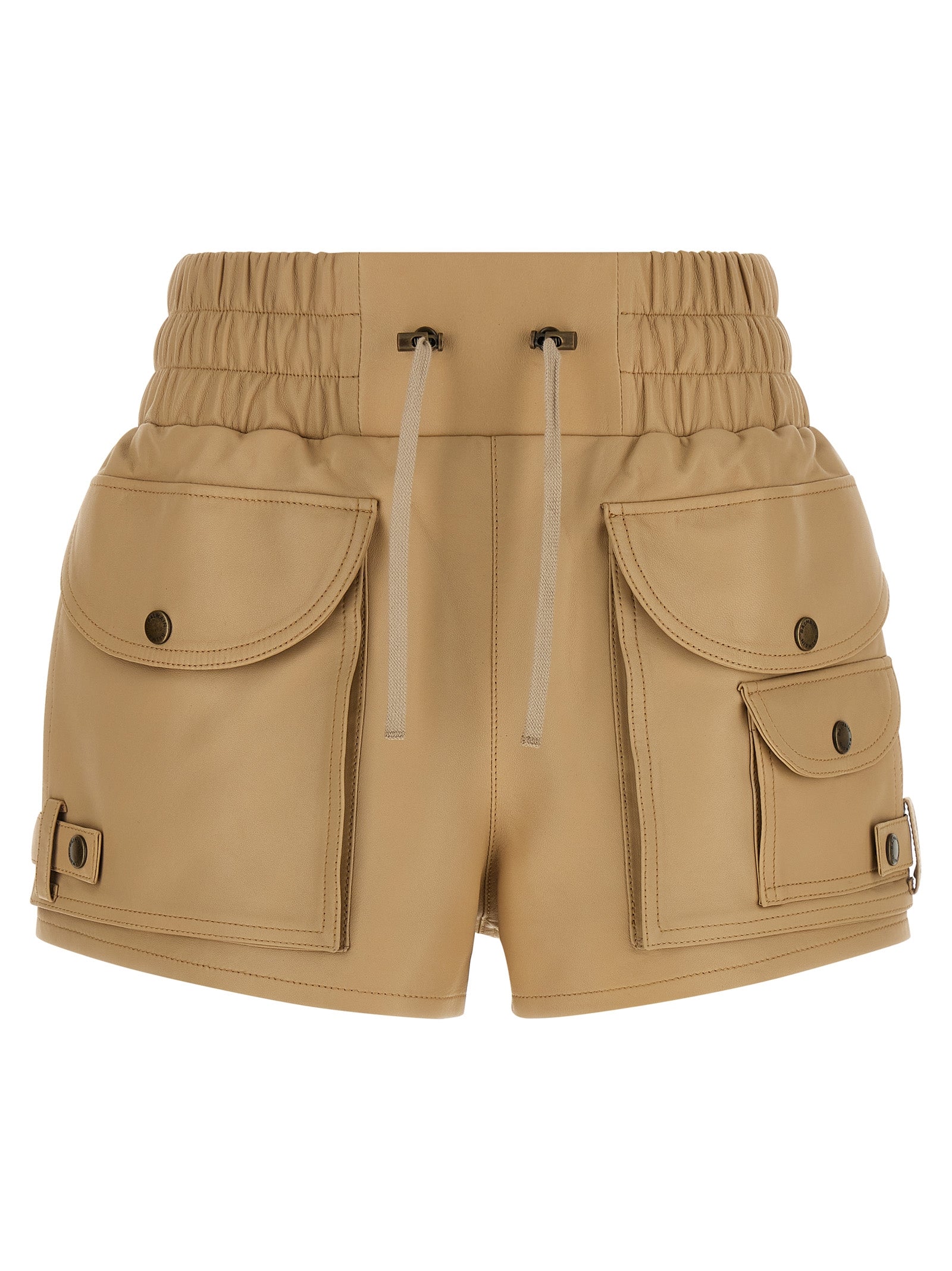 Balmain Short Cargo Shorts — Beige Nappa | Balmain