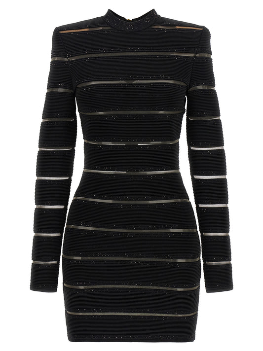Balmain Bodycon Dress — Black Mini Dress for Women