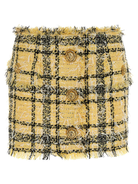 Balmain Lurex Tweed Skirt — Mini Skirt for Women