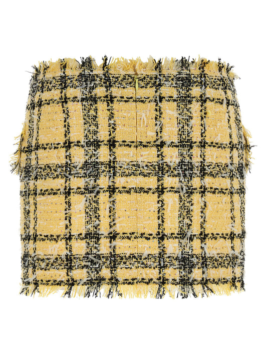 Balmain Lurex Tweed Skirt — Mini Skirt for Women
