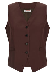Alberto Biani Viscose And Linen Vest