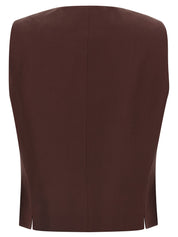 Alberto Biani Viscose And Linen Vest