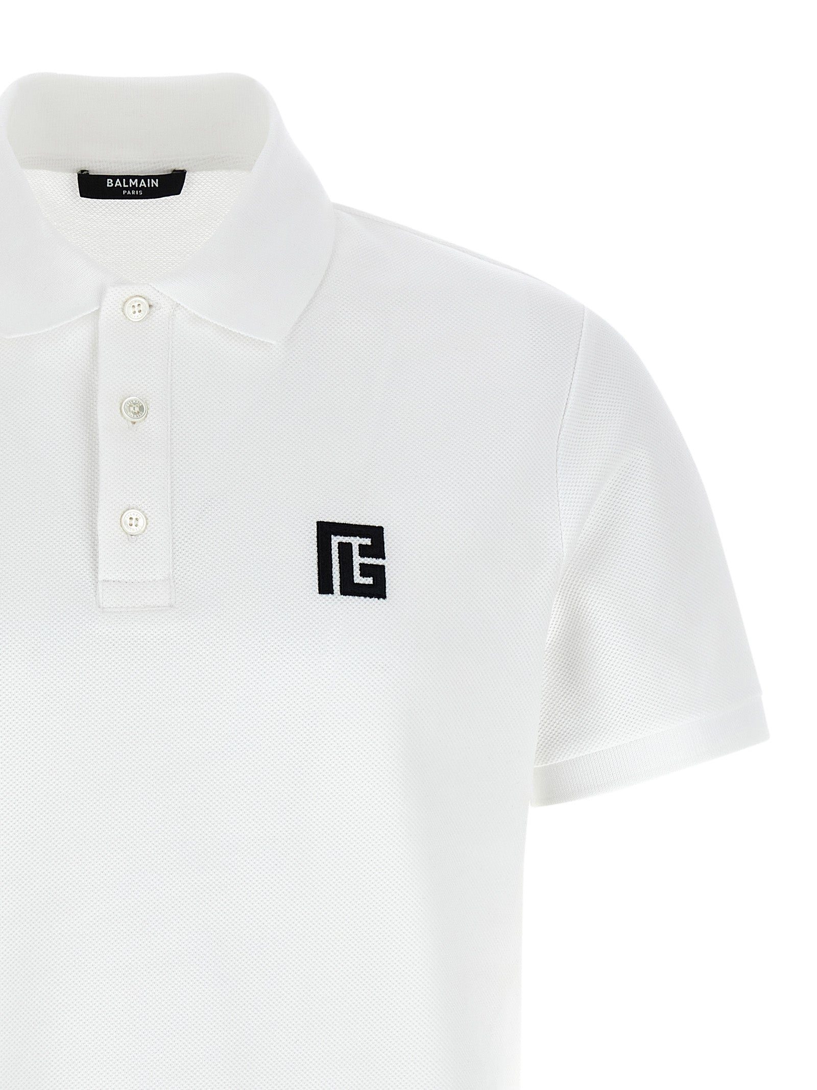 Balmain Embroidery Polo Shirt