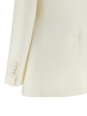 Tom Ford Radzmir Blazer Jackets — White Wool-Silk