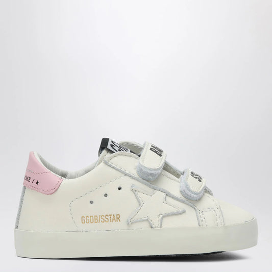 Golden Goose Set Sneakers Baby School white/pink with socks