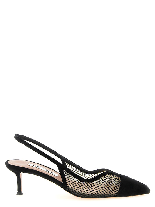 Aquazzura Gia Mesh Slingback Pumps — New Arrival