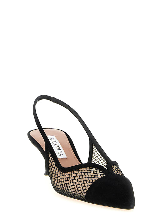 Aquazzura Gia Mesh Slingback Pumps — New Arrival