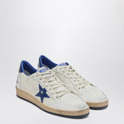 Zapatillas Ballstar azul metalizado blanco de Golden Goose