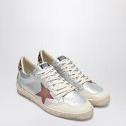 Golden Goose Sneaker Ballstar silver/red/leopard
