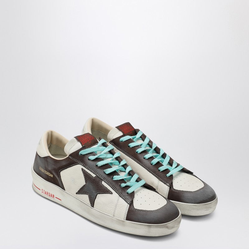 Golden Goose Sneaker Stardan in white and brown leather