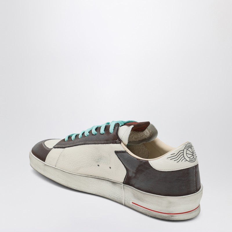 Golden Goose Sneaker Stardan in white and brown leather