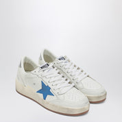 Golden Goose Sneaker Ballstar white/blue/silver leather