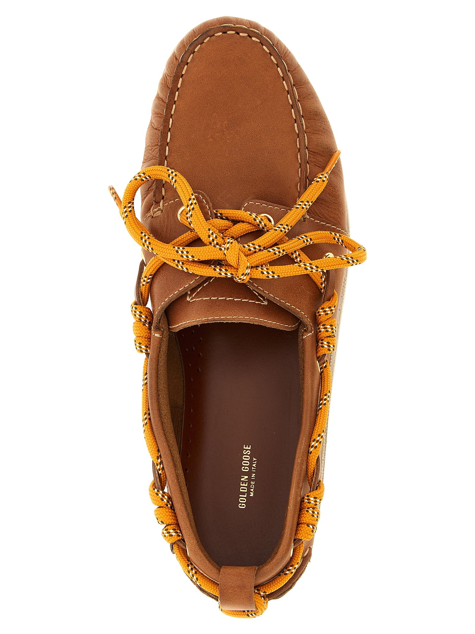 Golden Goose Moccasins — Leather Boat Shoe for Men