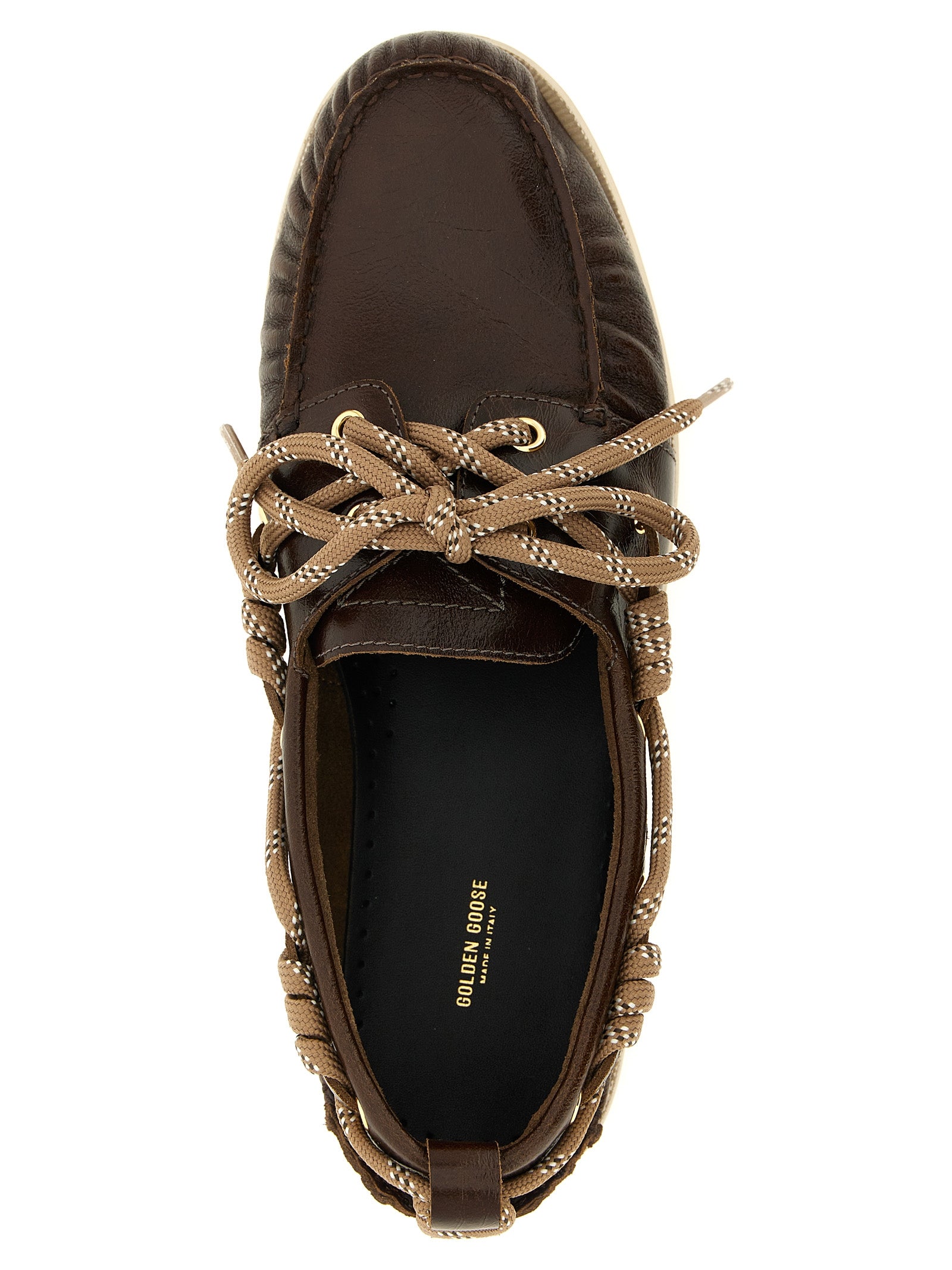 Golden Goose Boat Loafers — Brown Moccasins for Men