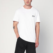 T-shirt en coton blanc Golden Goose avec logo