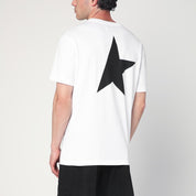 T-shirt en coton blanc Golden Goose avec logo