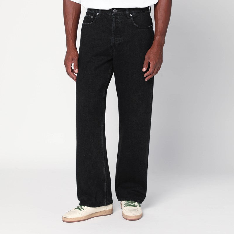 Golden Goose vintage-effect black jeans