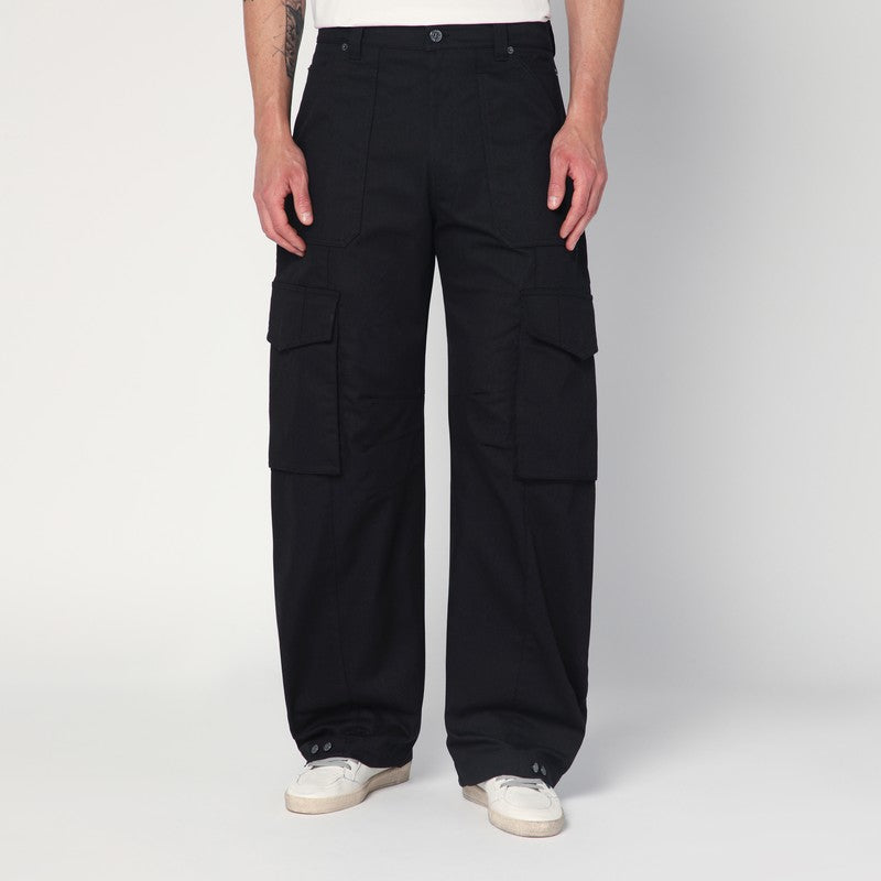 Golden Goose Black cargo pants in cotton blend