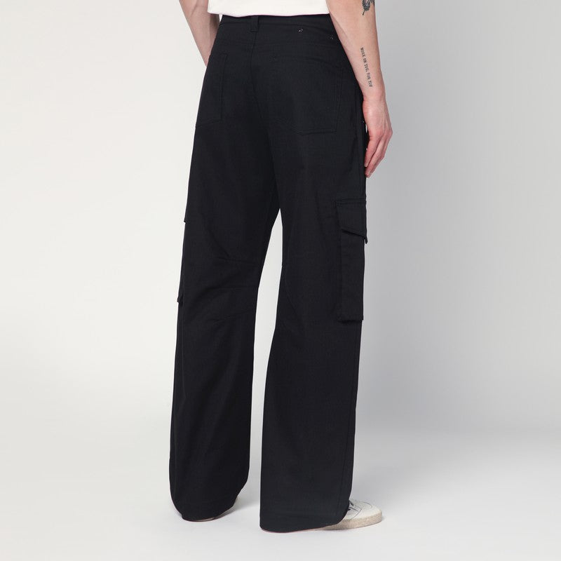 Golden Goose Black cargo pants in cotton blend