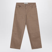 Golden Goose Beige cotton jeans with front patches