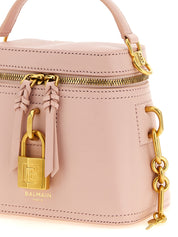 Balmain Pulse Vanity Handbag — Pink Calf Leather