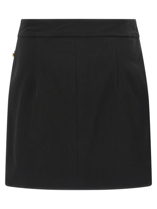 Elisabetta Franchi Jewel Button Skirt — Mini Skirts