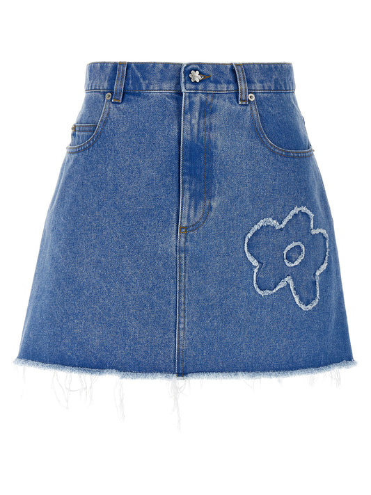Marni Patch Skirt — Denim Mini Skirt, From €250