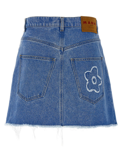 Marni Patch Skirt — Denim Mini Skirt, From €250