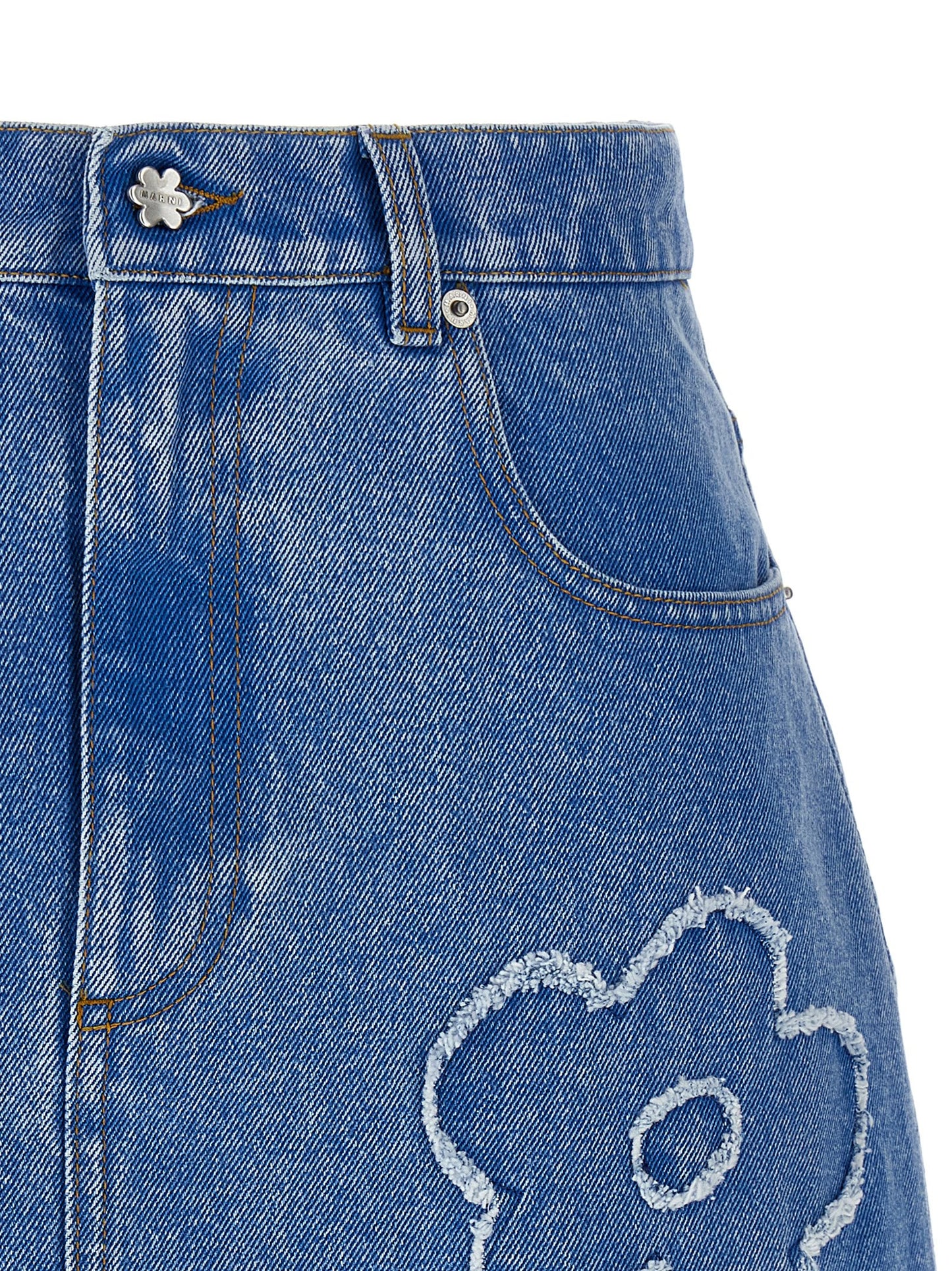 Marni Patch Skirt — Denim Mini Skirt, From €250