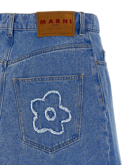 Marni Patch Skirt — Denim Mini Skirt, From €250