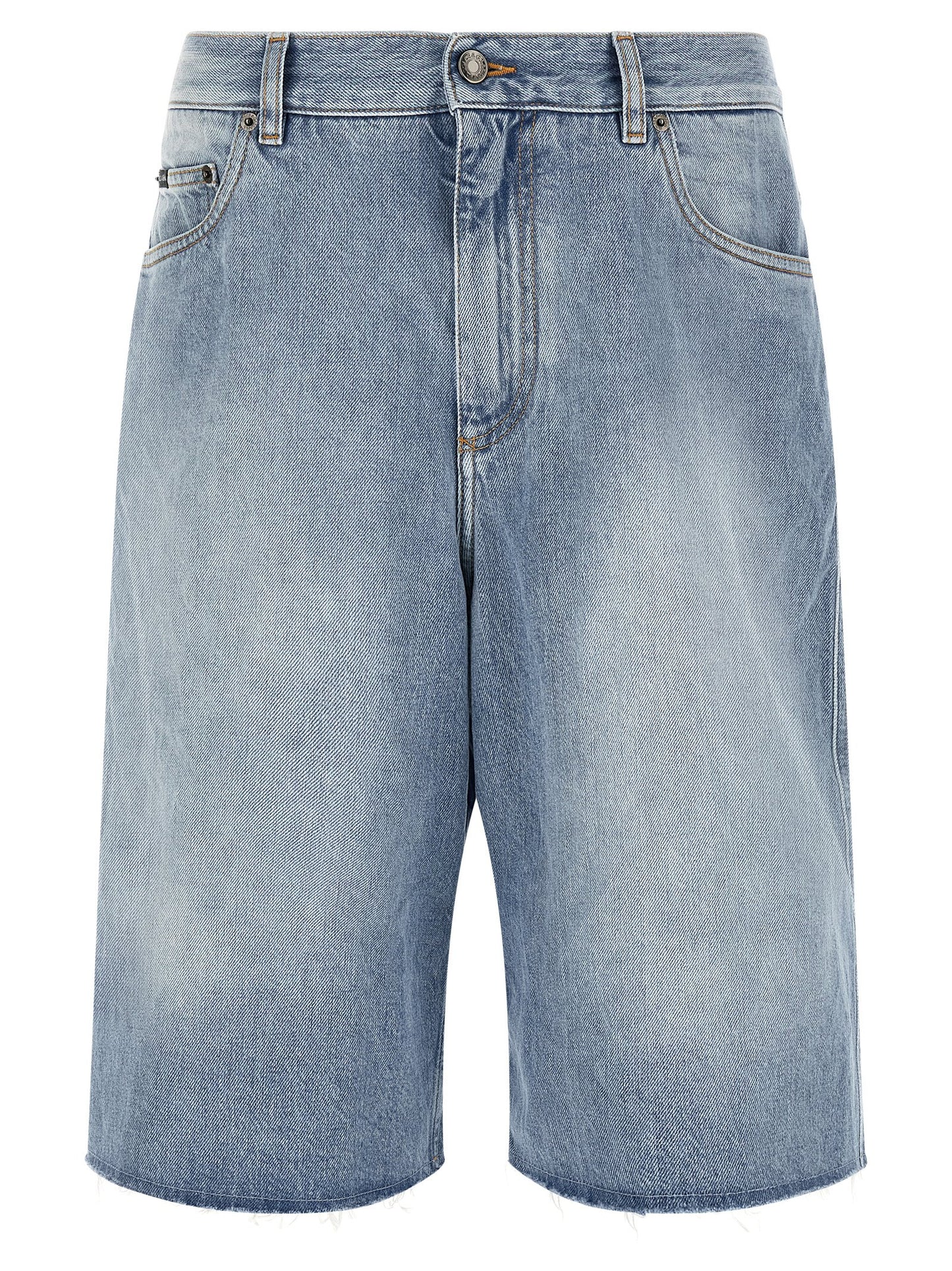 Dolce & Gabbana Denim Bermuda Shorts — Light Blue, Men