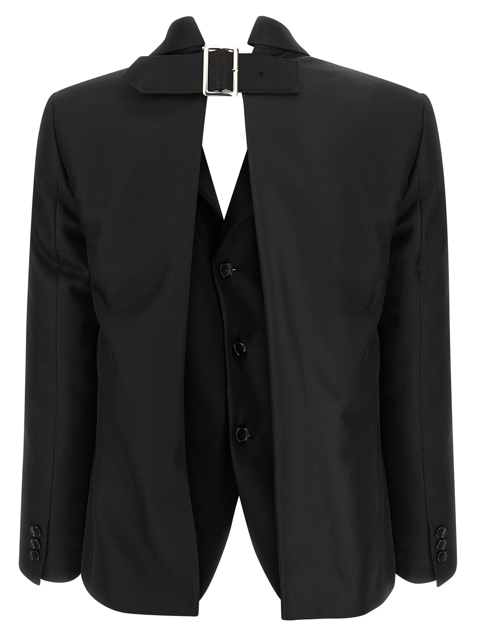 Comme Des Garcons Double Layer Effect Blazer — Jackets
