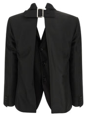 Comme Des Garcons Double Layer Effect Blazer — Jackets