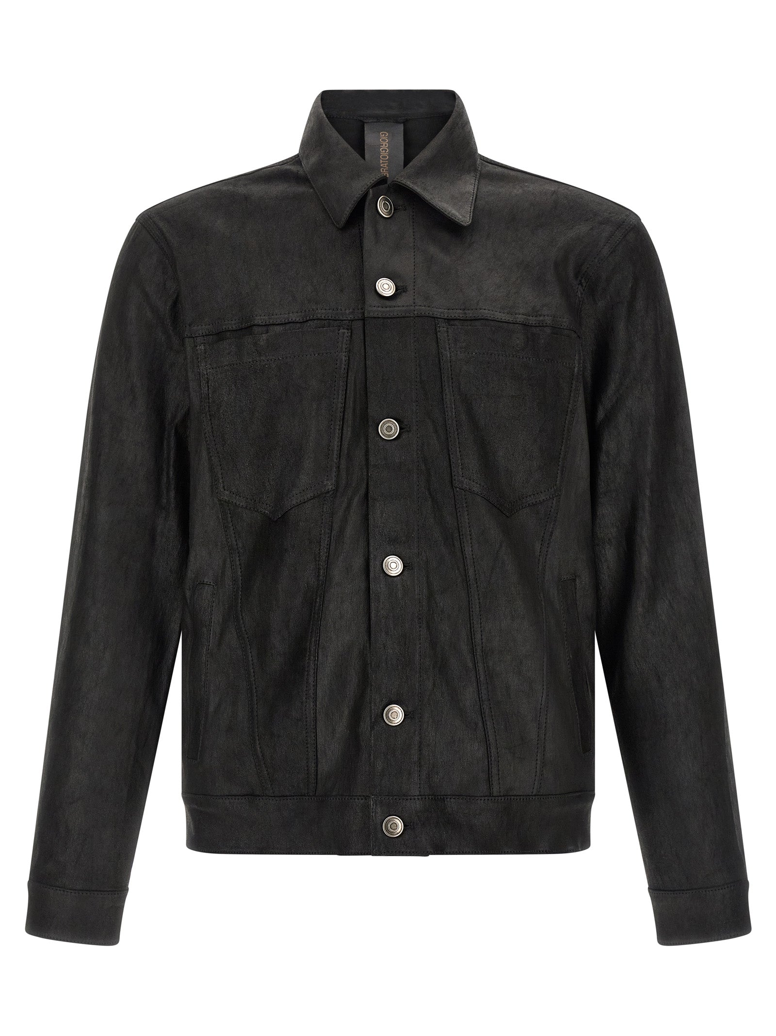 Giorgio Brato Leather Jacket for Men — Black, €1,150