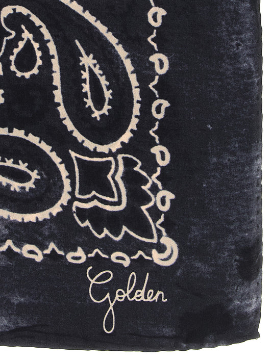 Golden Goose Paisley Scarf – Pure Silk 70x70 cm