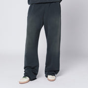 Golden Goose Distressed-effect black jogger pants in cotton