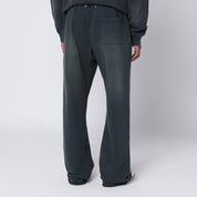 Golden Goose Distressed-effect black jogger pants in cotton
