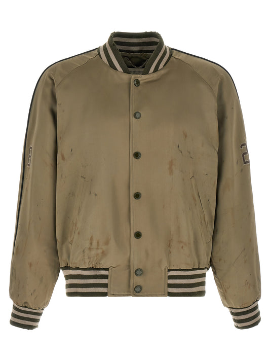 Golden Goose Journey Bomber Jacket for Men — Green Jacket