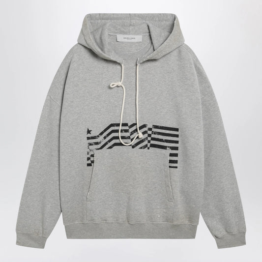 Golden Goose Journey sweatshirt with vintage-effect print in grey