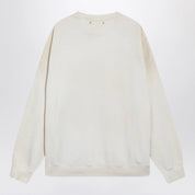 Golden Goose White crewneck sweatshirt with patches