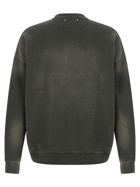 Golden Goose Star Sweatshirt for Men — Oversized Gray Topwear
