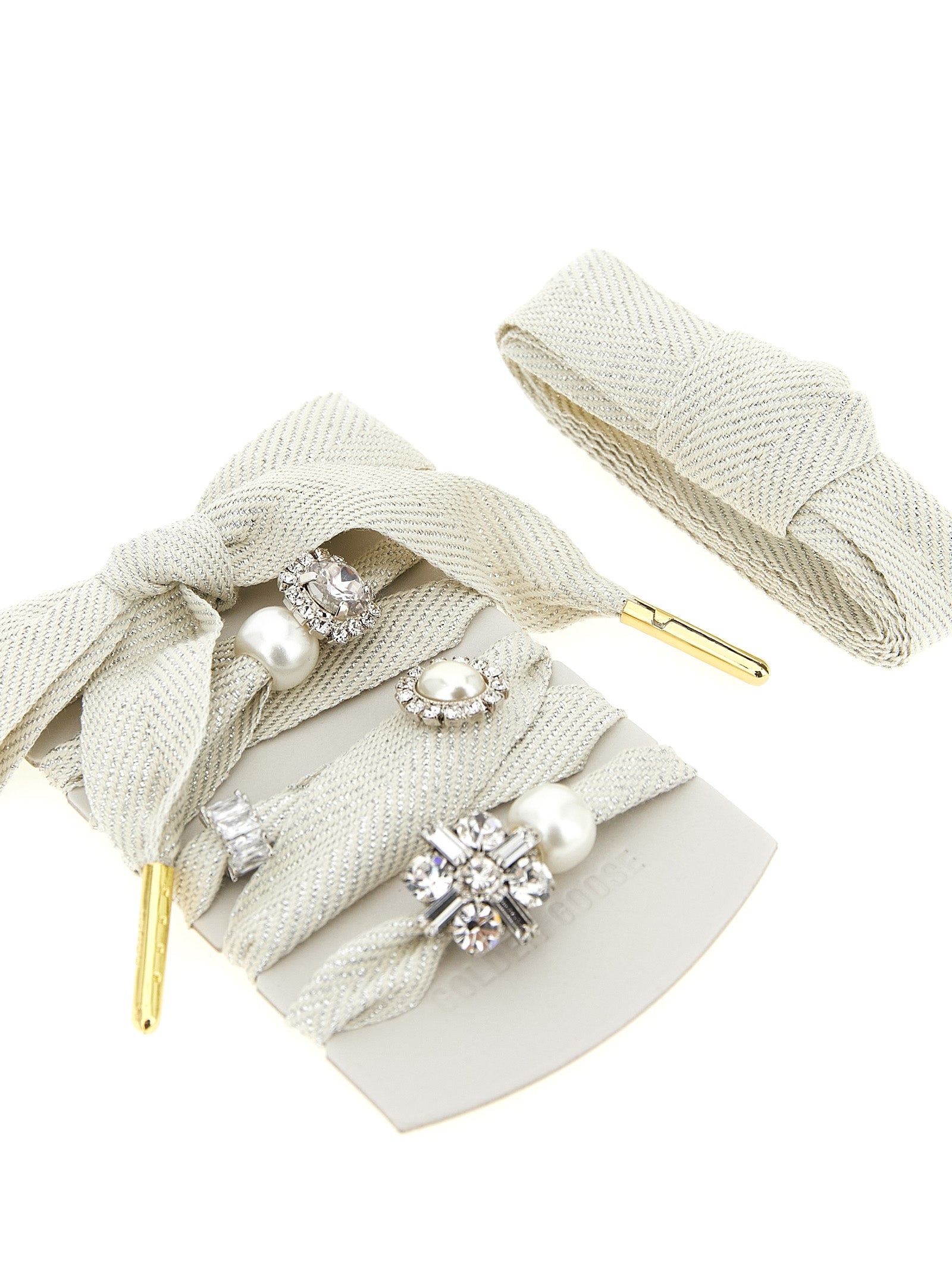 Golden Goose Skin Sparkling Shoelaces