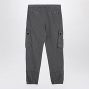 Dolce & Gabbana Light grey cargo trousers in cotton