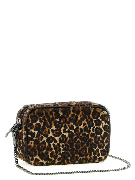 Golden Goose Mini Star Crossbody Bag — Animal Print